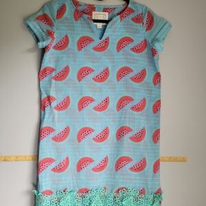 Sail to Sable Blue and Green Striped Dress